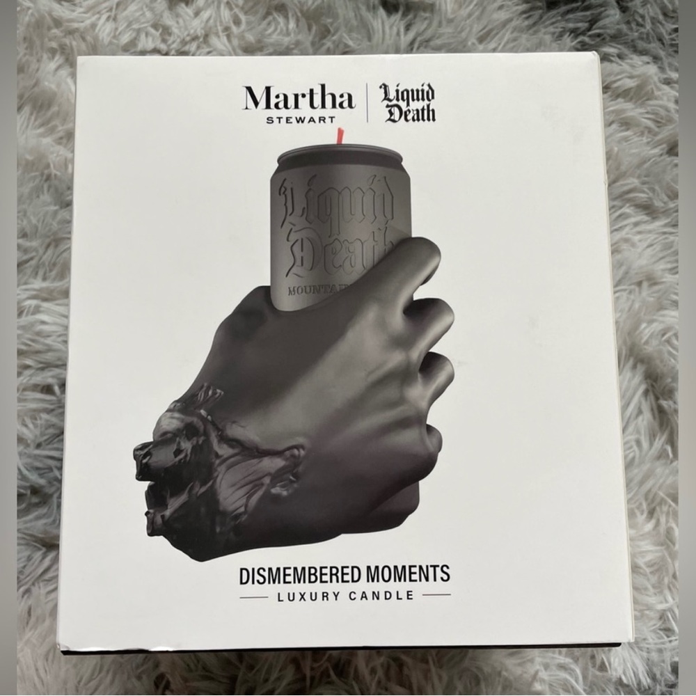 RARE🖤SOLD OUT EVERYWHERE🖤Martha Stuart Liquid Death Dismembered Moments Candle